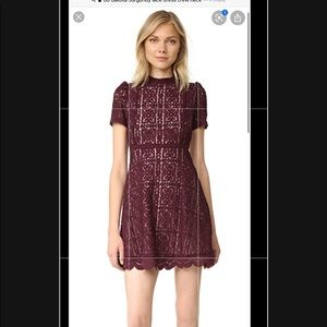 Burgundy BB Dakota Lace Dress